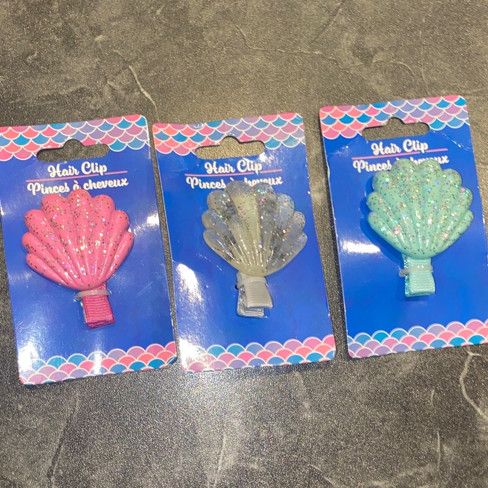Sea Shell π Hair Clips